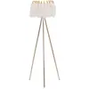 Image de Lampadaire avec plumes blanches cm ø 46x147