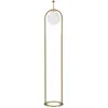 Image de Lampadaire avec sphère en verre blanc ø 28x168