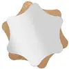 Image de Miroir mural en bois brun en forme d'étoile ø 80x1 cm