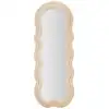 Image de Miroir mural en velours beige cm 60x4x160