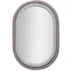 Image de Miroir mural en velours gris 60x4x90 cm