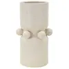 Image de Vase en céramique beige avec boules ø 16x28 cm