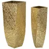 Image de Porte-pot en métal doré 34x34x90-25x25x78 cm