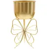 Image de Vase en métal doré avec papillon cm Ø 22x40