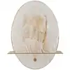 Image de Applique en métal doré et verre, 20x11x25 cm