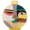 Image de Vase en céramique multicolore avec couvercle 28x9x33 cm