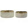 Image de Vases en céramique lot de deux pièces, Ø 22,5x10,5 cm -18x8,5 cm