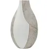 Image de Vase en résine blanche 29,5 x 13,5 x 50 cm