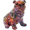 Image de Statuette en résine en forme de bouledogue, 21,5x15,5x21 cm
