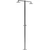 Image de Sined INOX ORTRO 2T - Douche extérieure double en acier brossé