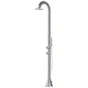 Image de Sined INOX LUNA D INOX - Douche d'extérieur avec douchette en acier brossé - eau froide et chaude