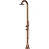 Image de Sined INOX LUNA D ORO ROSA - Douche extérieure avec douchette en cuivre - eau froide et chaude
