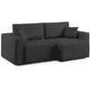 Image de Canapé en tissu imperméable 215 cm noir