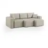 Image de Canapé avec 3 assises en tissu imperméable 245 cm crème