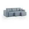 Image de Canapé avec 3 assises en tissu imperméable 245 cm bleu pastel