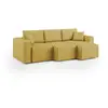 Image de Canapé avec 3 assises en tissu imperméable 245 cm jaune