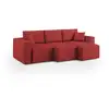 Image de Canapé avec 3 assises en tissu imperméable 245 cm rouge