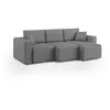 Image de Canapé avec 3 assises en tissu imperméable 245 cm gris