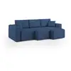 Image de Canapé avec 3 assises en tissu imperméable 245 cm bleu