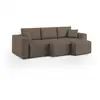Image de Canapé avec 3 assises en tissu imperméable 245 cm brun
