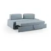 Image de Canapé avec pouf amovible 160 cm bleu pastel