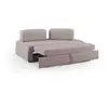 Image de Canapé avec pouf amovible 160 cm rose