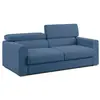 Image de Canapé avec pouf amovible 158 cm bleu