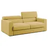 Image de Canapé avec pouf amovible 188 cm jaune