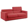 Image de Canapé avec pouf amovible 188 cm rouge