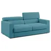 Image de Canapé avec pouf amovible 188 cm bleu ciel