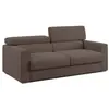 Image de Canapé avec pouf amovible 188 cm brun