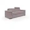 Image de Canapé convertible matelas h18 220 cm rose