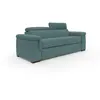 Image de Canapé convertible matelas h18 240 cm vert pétrole