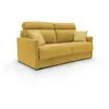 Image de Canapé lit convertible en tissu imperméable 156 cm jaune