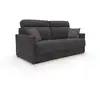 Image de Canapé lit convertible en tissu imperméable 196 cm noir