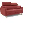 Image de Canapé convertible avec têtières réglables 180 cm rouge