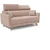 Image de Canapé convertible avec têtières réglables 200 cm rose