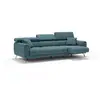Image de Canapé 3 assises extensibles en tissu imperméable 244 cm vert pétrole