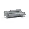 Image de Canapé 3 assises extensibles en tissu imperméable 244 cm gris clair
