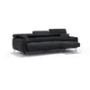 Image de Canapé 3 assises extensibles en tissu imperméable 244 cm noir