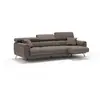 Image de Canapé 3 assises extensibles en tissu imperméable 244 cm brun