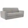 Image de Canapé convertible déhoussable et matelas h18 cm 202 cm gris