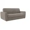 Image de Canapé convertible déhoussable et matelas h18 cm 222 cm taupe