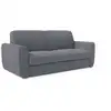 Image de Canapé convertible déhoussable et matelas h18 cm 222 cm bleu