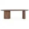 Image de Table basse ovale en manguier contemporaine l130