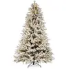 Image de Sapin de Noël enneigé en PE et PVC H 210, 4943 branches, 1900 LED