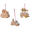 Image de Ensemble de 3 pendentifs de Noël en forme de voiture en polyrésine