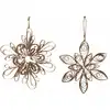 Image de Ensemble 2 pendentifs de Noël en forme de fleur en papier marron