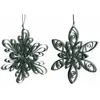 Image de Ensemble 2 pendentifs de Noël en forme de fleur en papier vert
