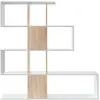 Image de Bibliothèque effet bois blanc 145x29 cm